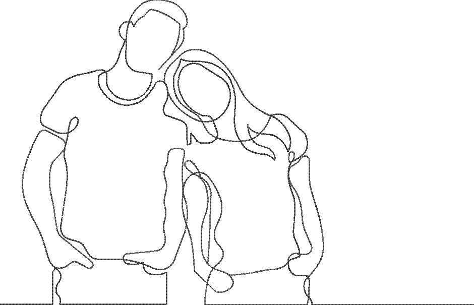  Husband And Wife Line Art